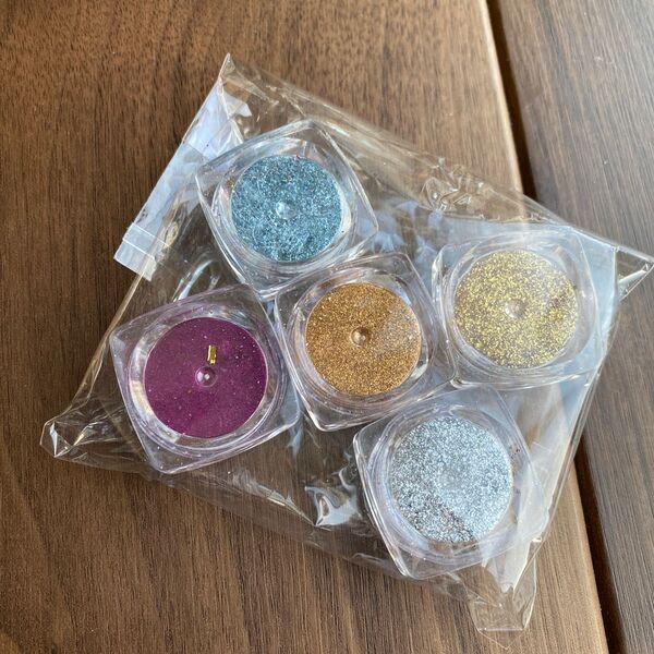 ネイル ラメ パウダー 5色セット レジン ハンドメイド