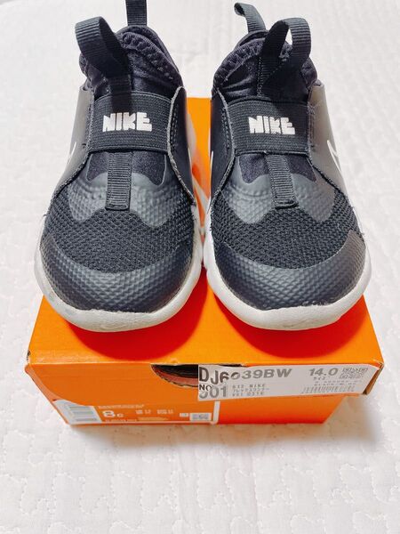 NIKE FLEX RUNNER 2 (TDV) ナイキ フレックス ランナー キッズ スニーカー ブラック 14cm