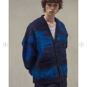 モンキータイム BRSHD MHR JACQUARD VNECKCARDIGAN