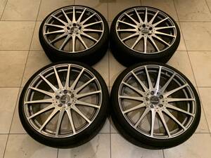 【美品】 carlsson カールソン ホイール+タイヤセット 【1/14 RSF 8.5j 9.5j×20in 112】 タイヤ Continental　管理:12-2508～2511-1503