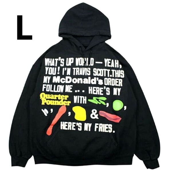 Travis Scott x CPFM 4 CJ SCRIPT HOODIE (BLACK) Lサイズ