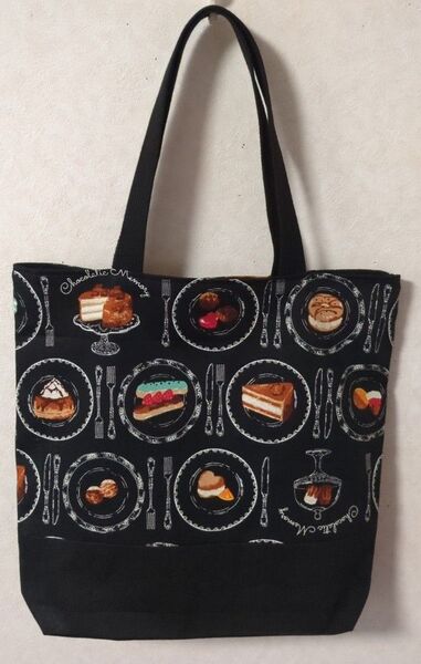 トートバッグ(ハンドメイド)KOKKAスイーツ柄