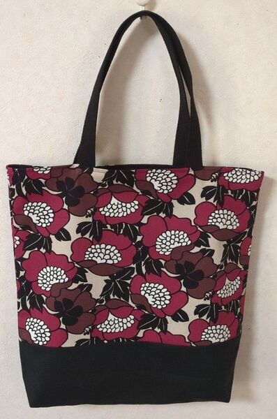 トートバッグ(ハンドメイド)花柄