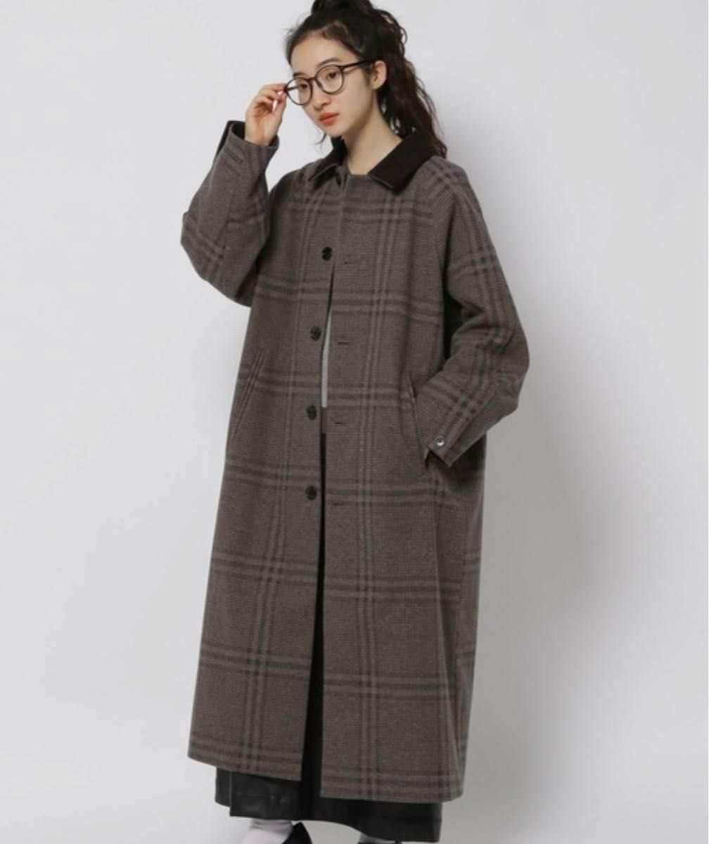 ニコアンド niko and...ウーリーテックステンロングコート M 新品