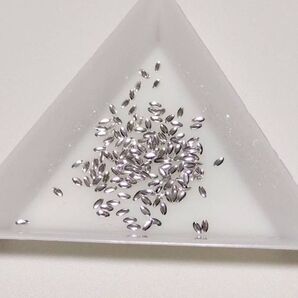 3mm リーフパーツ シルバー ネイルパーツ デコパーツ