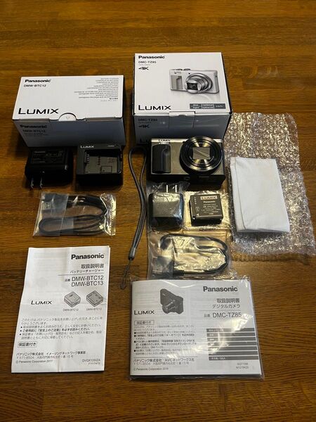 Panasonic デジカメ(LUMIX DMC-TZ85-S)・バッテリーチャージャー(DMW-BTC12)セット