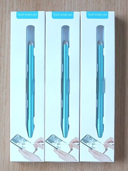 スタイラスペン 青色3本セット 未使用品