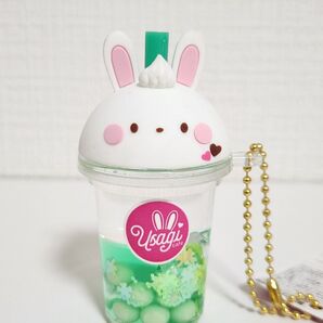 うさぎホイップソーダ オイルBC 緑 メロンソーダ キーホルダー