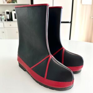 韓服 パジチョゴリ ブーツ 韓国伝統靴 カプシンブーツ 赤と黒 27.5