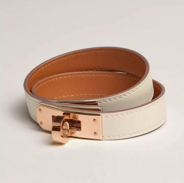 【新品】HERMES レザーブレスレット≪ケリードゥブルトゥール≫