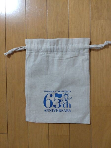 横浜高島屋 65周年 記念品 巾着 ローズちゃん未使用