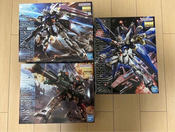 MG 1/100 ストライクフリーダム エールストライクガンダム Ver.RM バスターガンダム