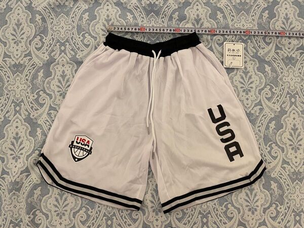 新品未使用 USA代表 ドリームチーム バスパン L 白 NBA ユニフォーム