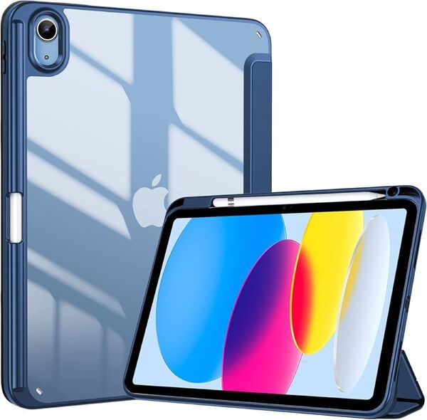 iPad 第10世代 ケース タブレット iPad 10用 ケース/ガラスフィルム 10世代 10.9インチ ネイビー