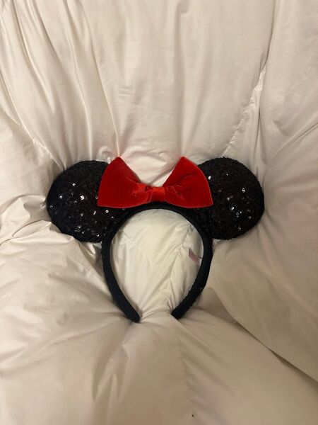 ディズニー ミニー ベロアカチューシャ