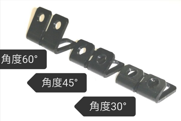 V金具 30° 角度30° スチール ブラック リアアンプ YD2 RDX RD2.0 TT02 MB01 BT01 ESC プレート ボディ マウント 取付けに