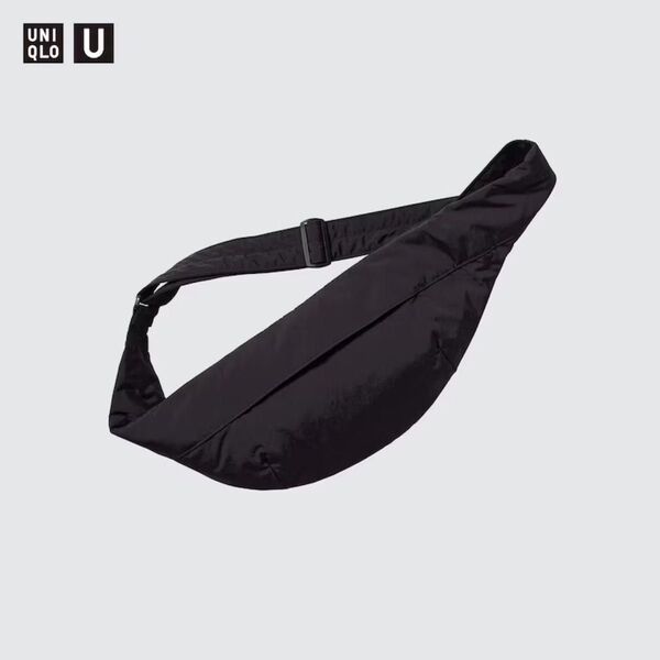 ユニクロ U クロスボディバッグ UNIQLO ユー ブラック ショルダーバッグ ウエストバッグ 斜め掛け ポーチ