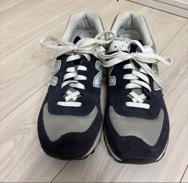 New Balance M574 ネイビー グレー スニーカー紺 灰色 28.5cm