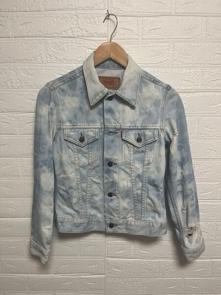 78500 リーバイス Sサイズ クラッシュダメージ加工 Gジャン 赤タブ
