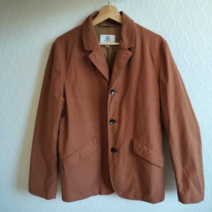 トゥモローランド テーラードジャケット【M】アウター綿混 ブラウン系 お洒落 ジャケット キャメル コットン 茶