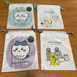 ちいかわ ハチワレ ソフト巾着 4種セット