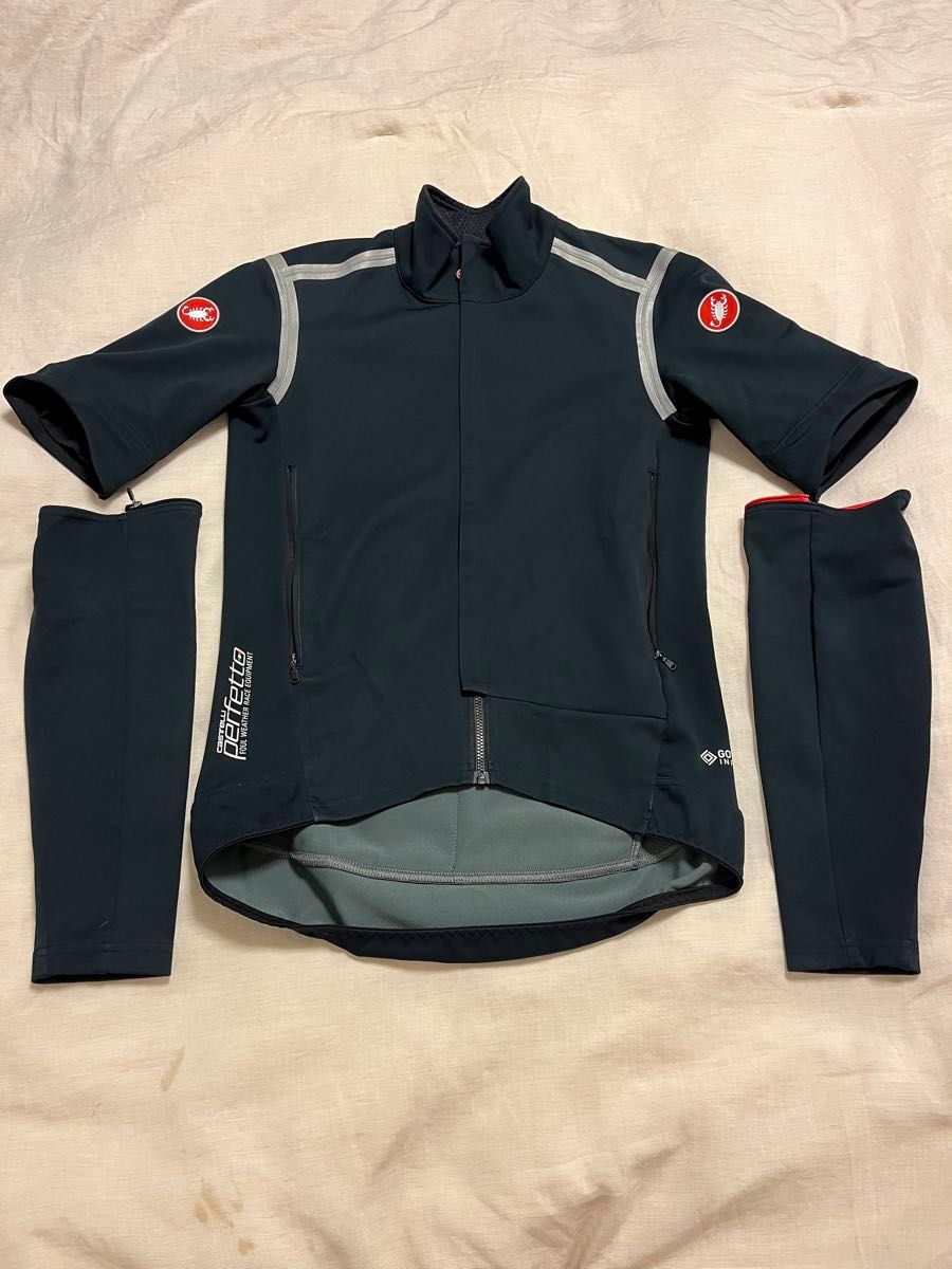 未使用 Castelli Perfetto Convertible Jacket Wind/Rain ライト 未使用 Castelli Perfetto Convertible Jacket Wind/Rain ライト