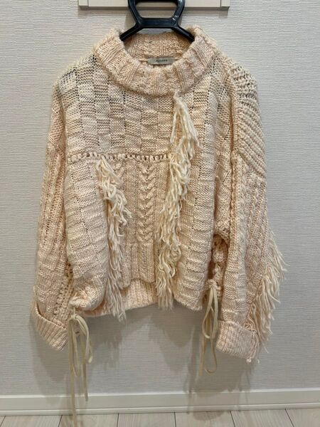 ブロッキングケーブルFPO JEANASIS ジーナシス トップス ニット 長袖 セーター