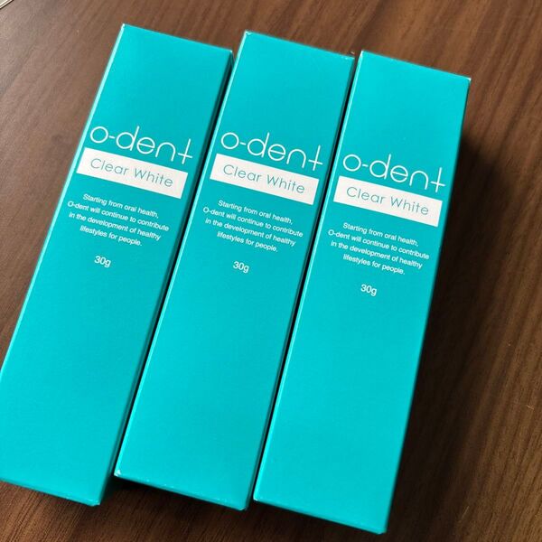 o-dent オーデントクリアホワイト エイゼル薬用歯磨き3本