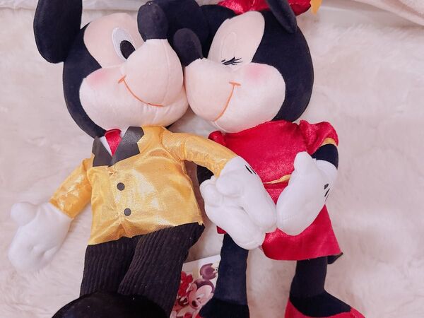 ミッキー&ミニーセレブリテイフォト ペアぬいぐるみ