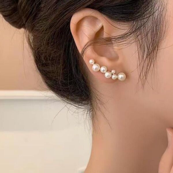 バブルパールイヤーカフ 片耳用 イヤークリップ 華やか 上品 No149
