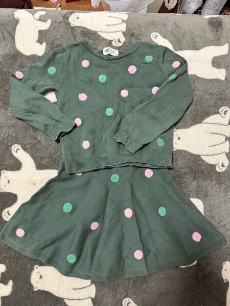 H&M ニット セットアップ スカート サイズ100