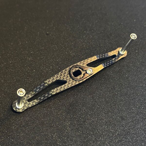 ★高品質★数量限定★3.5mm厚110mm★アブ.ダイワ用オフセットハンドル アブ ダイワ REVO ABU シマノ カーボン