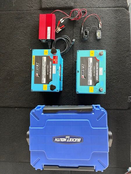 EVOTEC SE12750 2台 エボルテックリチウムイオンバッテリー12V75A、直列使用可