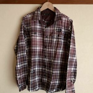 Varde77 fading flannel shrits”フランネルシャツ　長袖シャツ チェックシャツ ネルシャツ