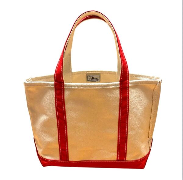 新品】美品】特価】L.L.BEAN TOTE ビーントート M 赤 ボーンアンドトート usa製 エルエルビーン トートバッグ