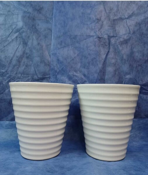 植木鉢 陶器鉢【KD-235】D-16【2個】(ラン・洋ラン 胡蝶蘭・陶器鉢・化粧鉢・蘭鉢・植木鉢・鉢カバー)(洋ラン・カトレア・パフィオ)