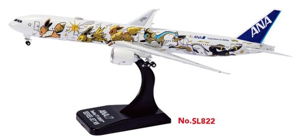 ANAポケモンB777-300 EEVEE JET イーブイジェット機内販売 模型 フライングホヌHonu 全日空 モデルプレーン