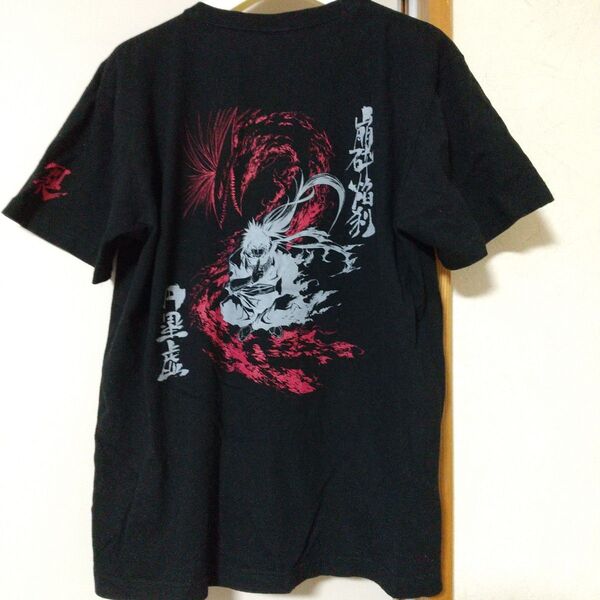 烈火の炎 安西信行 Tシャツ 半袖シャツ 半袖 黒色 綿100%