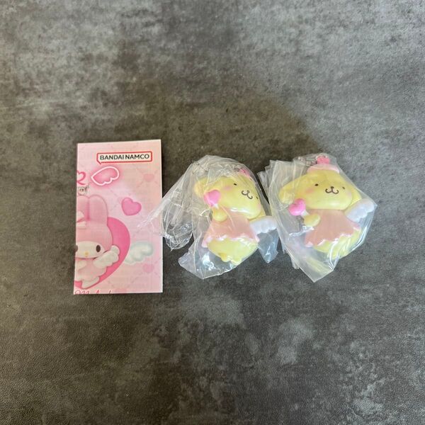ガチャガチャ 夢見るエンジェルスイング サンリオ ポムポムプリン プリンくん ストラップ
