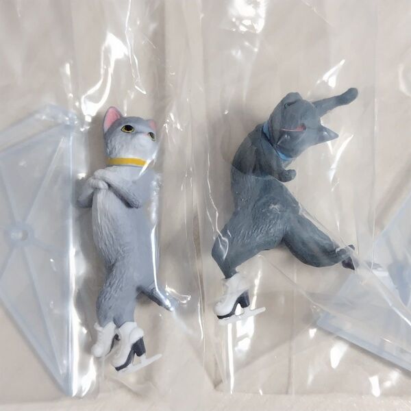 銀盤の猫たち 2個セット【ジャンプ&イナバウアー】