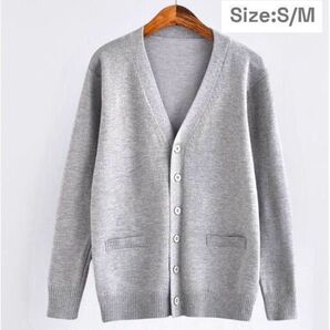 【新品未使用】 制服 スクールカーディガン ベスト サイズS/M グレー 無地