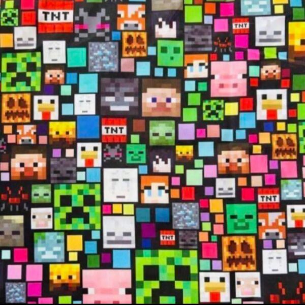マインクラフト Minecraft 生地 約50×約70cm マイクラ