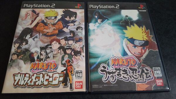 NARUTO -ナルト- うずまき忍伝 + ナルティメットヒーロー PS2 ソフトまとめ売り