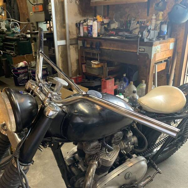 トライアンフ ミリバー ハンドル BSA ノートン TR6 T120 ビンテージ ダート モトクロス カスタム(WW84250)