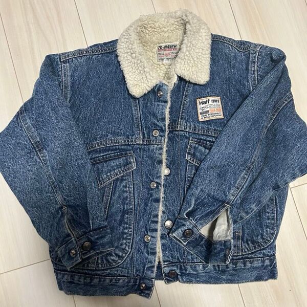 【お値下げ中】キッズ服 ビンテージ 裏ボア デニム デニムジャケット