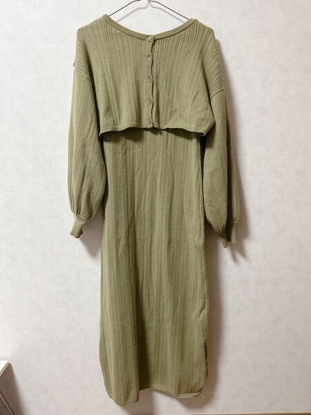 archives コンビワンピース ロング セットアップ ニット レディース