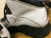 NIKE AIR JORDAN １０ RETRO POWDER BLUE 白/水色/黒 ２８．５ USED ジョーダン_画像7