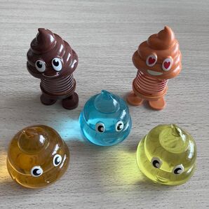 うんち型 ホッピングトイ アクリルアイス アクリルストーン キラキラ 置物 マスコット フィギュア セット
