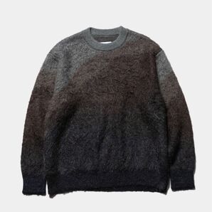 新品 ssstein シュタイン GRADATION MOHAIR KNIT LS BROWN Mサイズ