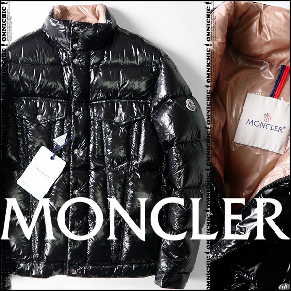 新品サイズ5■希少MONTMIRAIL/安心の国内正規品【MONCLER】モンクレール光沢ブラックラッカーナイロン/モンミライユ/ダウンジャケット5/XXL